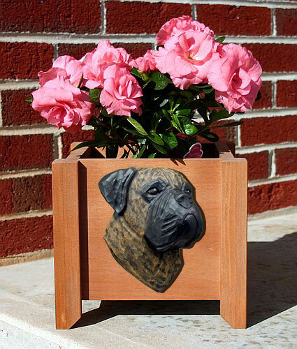 Fioriera legno bullmastiff - fioriera,